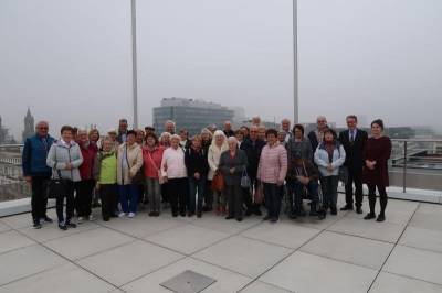 ber den Dchern von Brssel, leider
bei sehr trbem Wetter